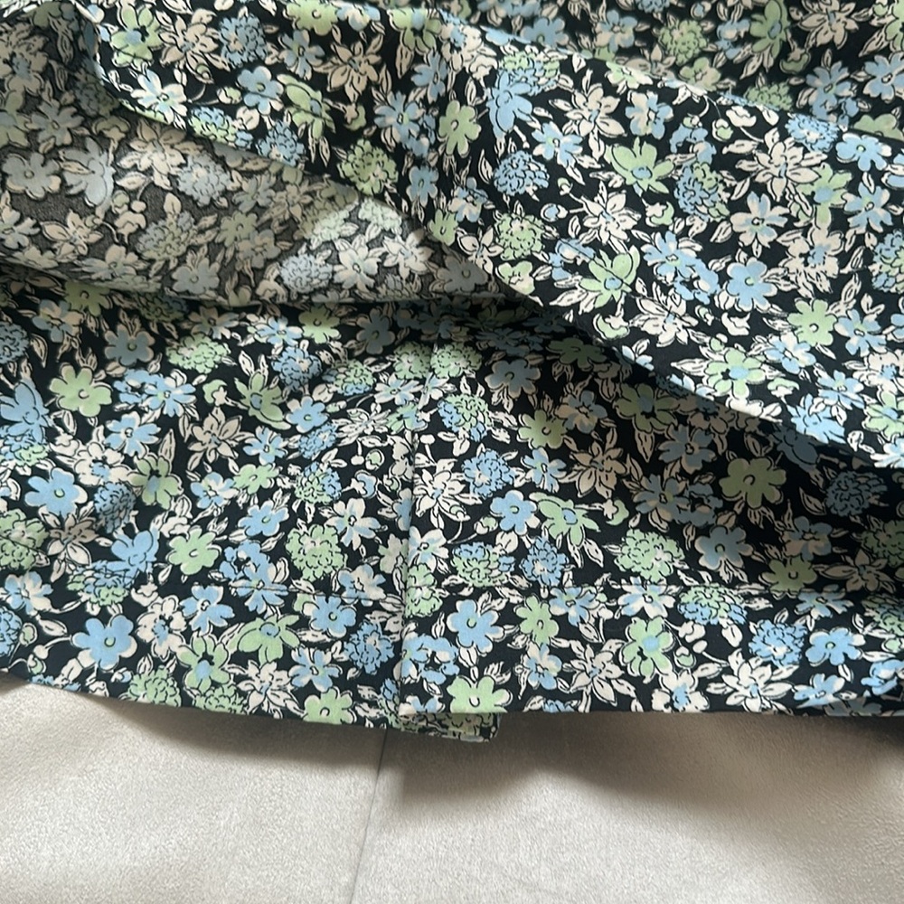 Maje Floral Mini Dress with White Lace Collar - Picture 6 of 7